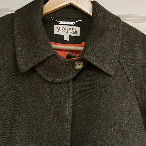 Women’s long wool coat by Michael Kors sz 14 - Picture 2 of 7